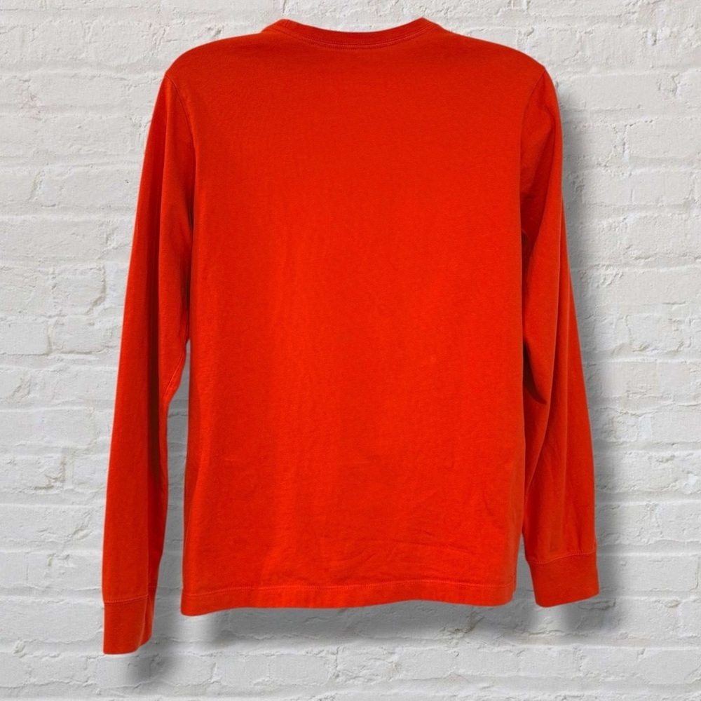 Nike Clemson Tigers Long Sleeve T-Shirt Men’s Size Large Orange Cotton - Picture 5 of 10